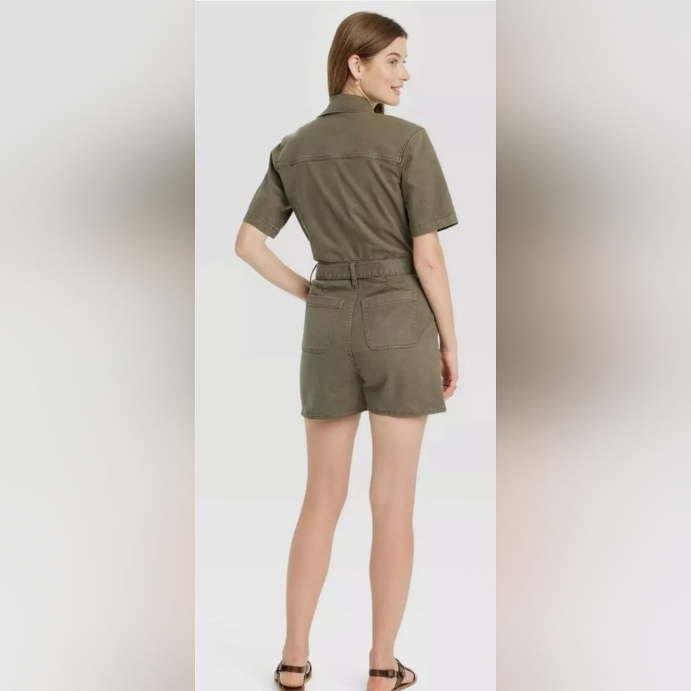 NWT Universal Thread Denim Short Sleeve Romper - Picture 2 of 4